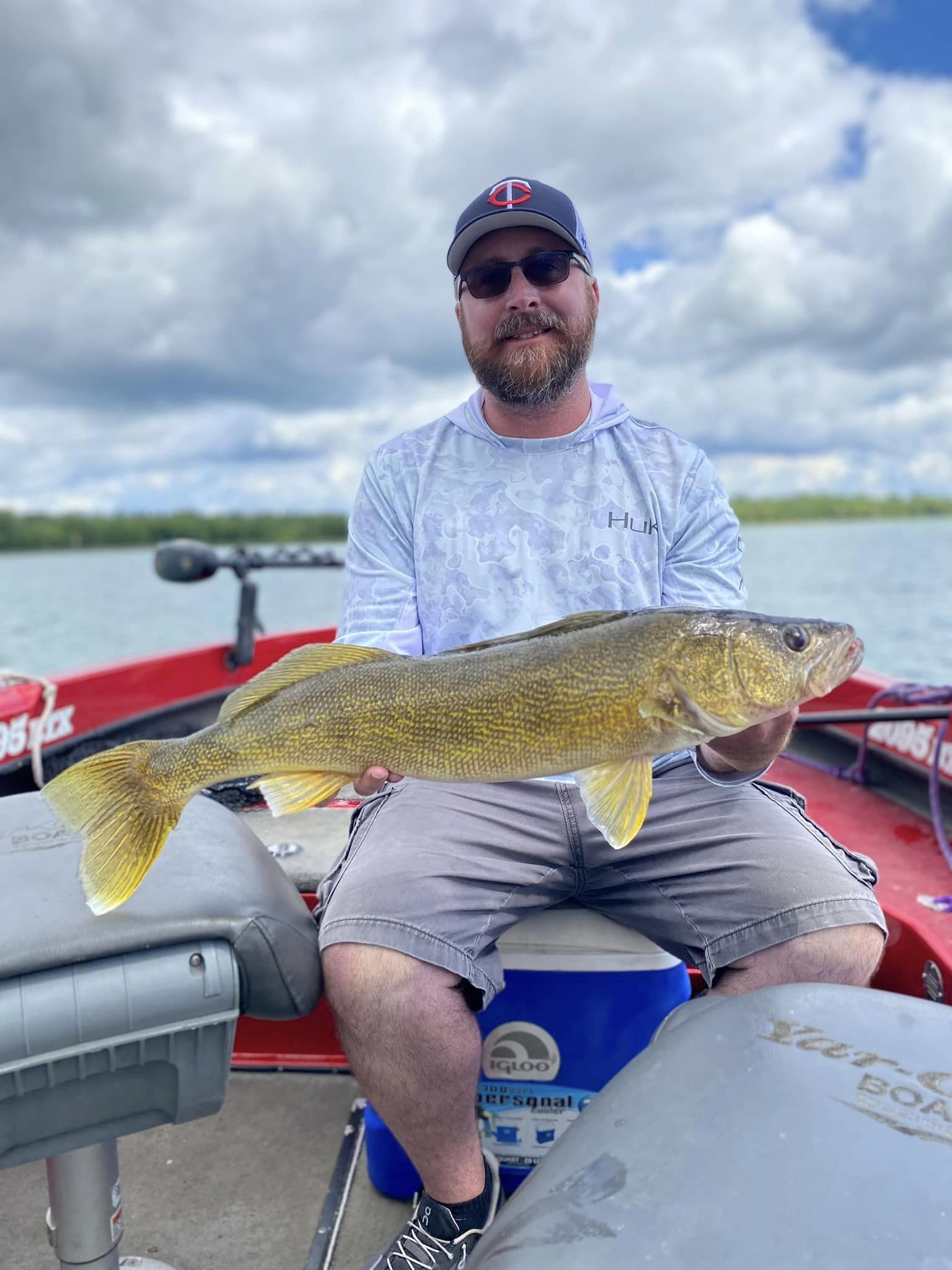 Cass Lake Gold! Beautiful walleye caught on a guide trip with Cass Lake Area Guide Service.